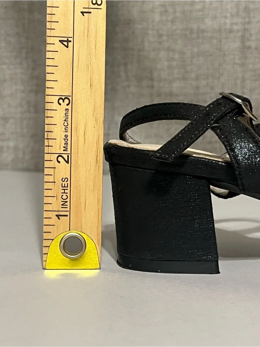 DB Studio Ellsie Black Rhinestone Sparkly Low Block Heel Sandals 8.5